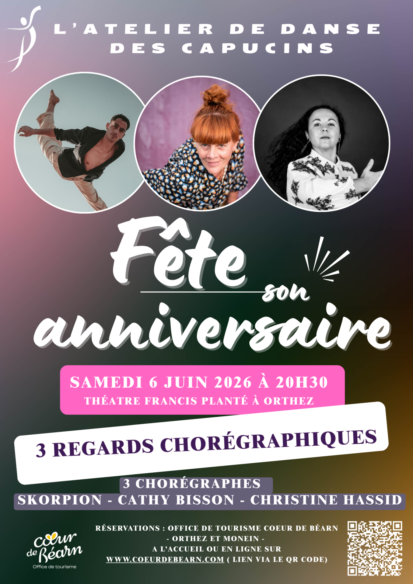 The affiche 3 regards qrcode